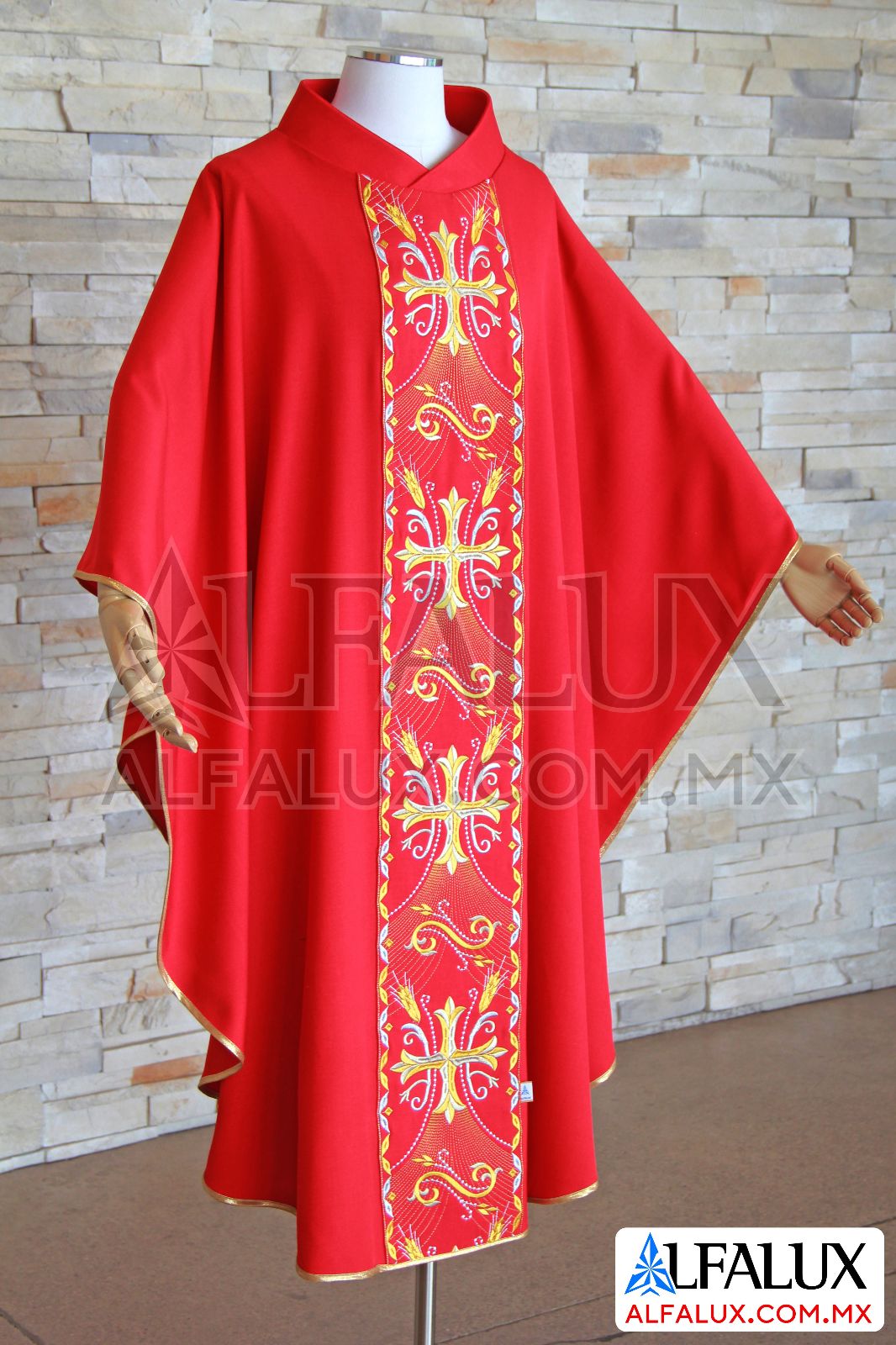 11 CATEDRAL2 Casulla Alfalux  Central Rojo 678 (4)
